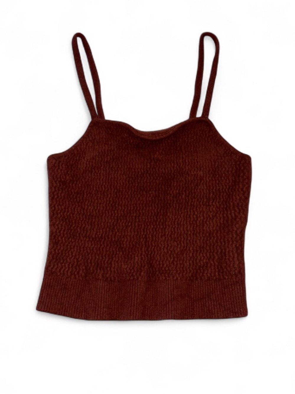 Maeve by Anthropologie Maroon Cashmere Soft Tank Top